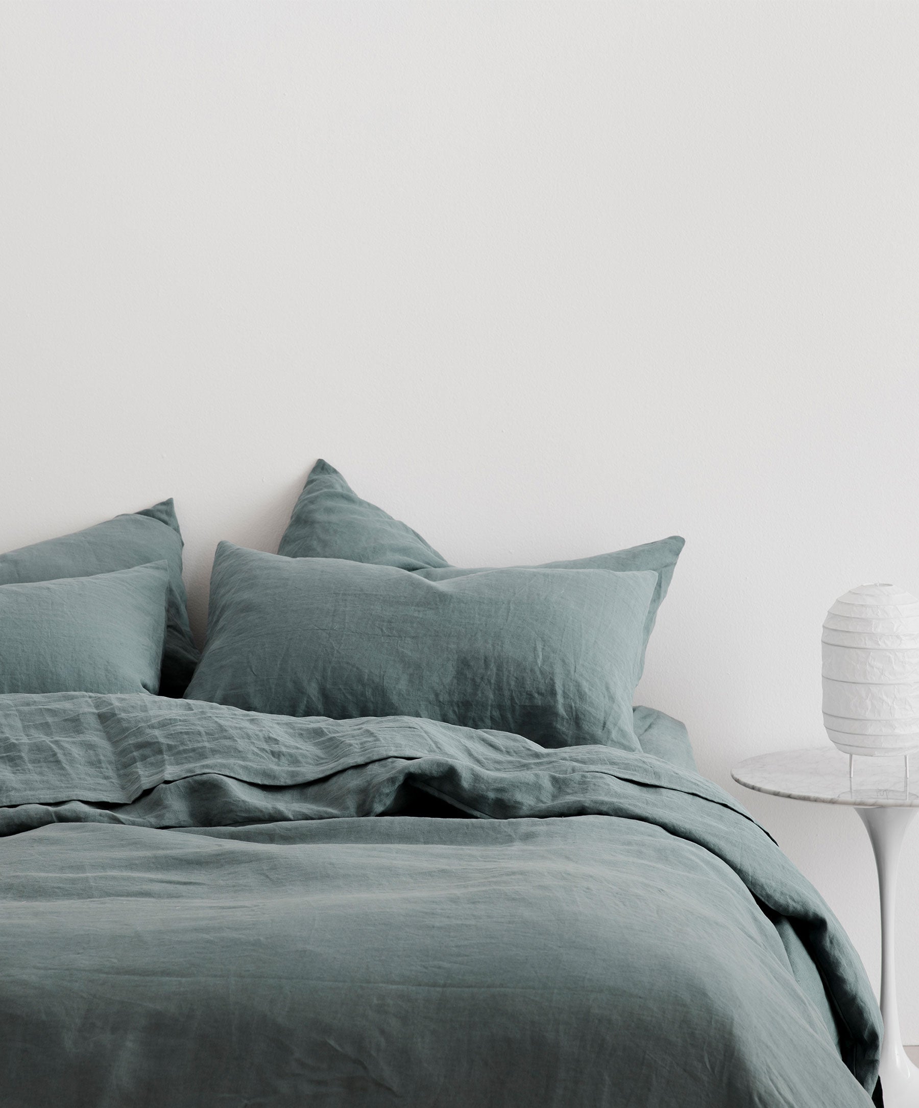 Bluestone Linen Duvet with Pillowcases (Queen)