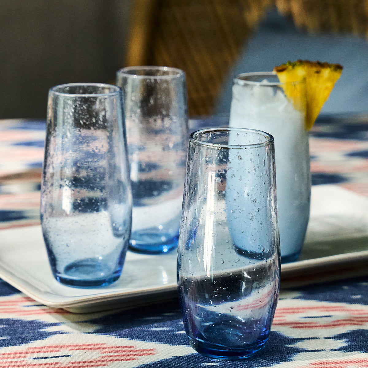 Provence Stemless Flute in Chambray