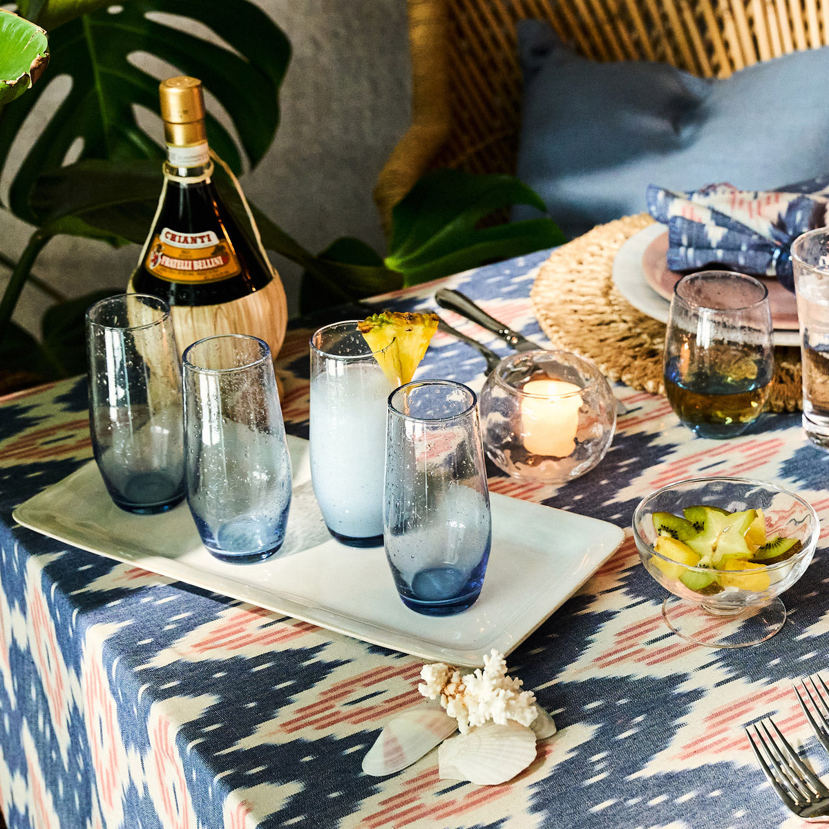 Provence Stemless Flute in Chambray