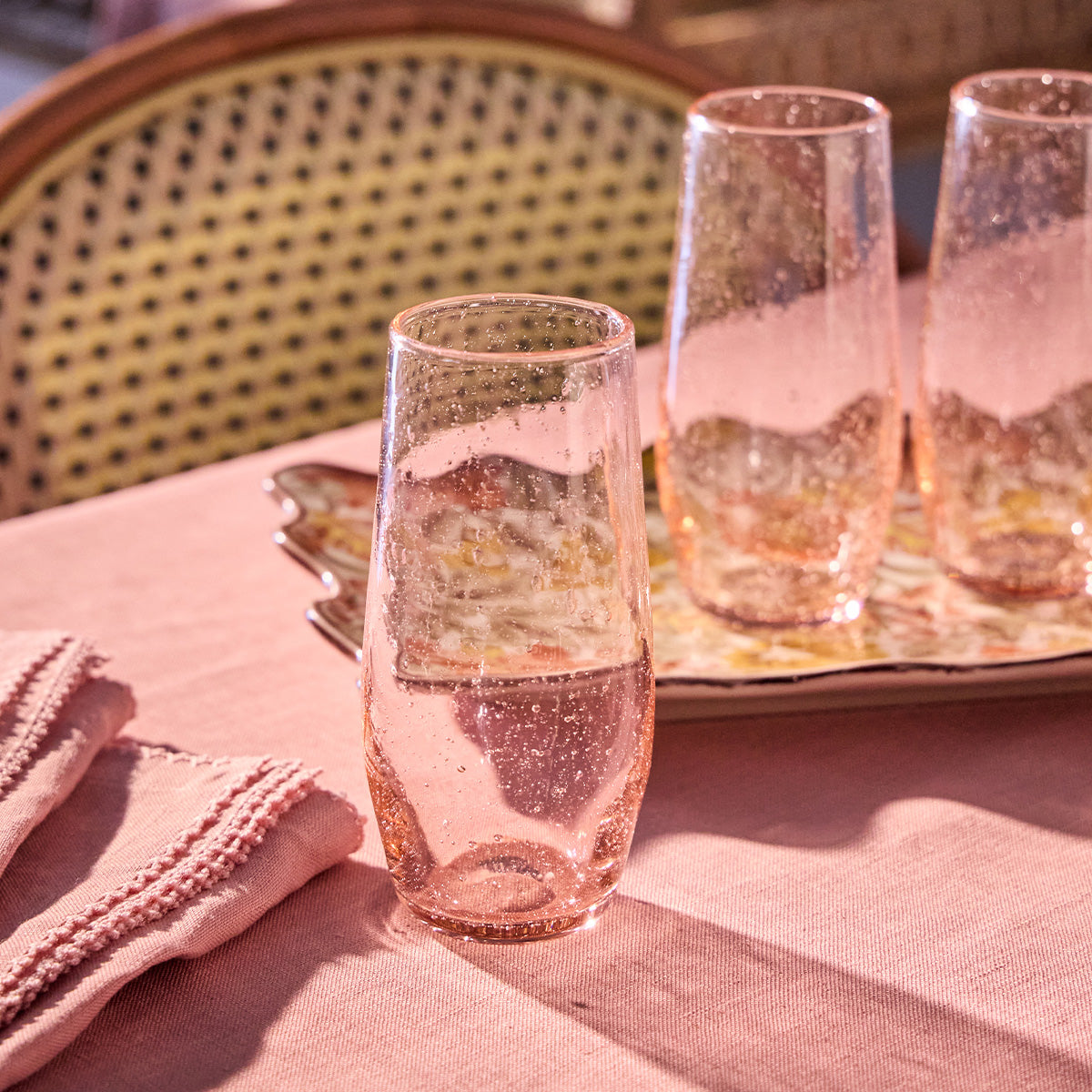 Provence Stemless Flute in Blush