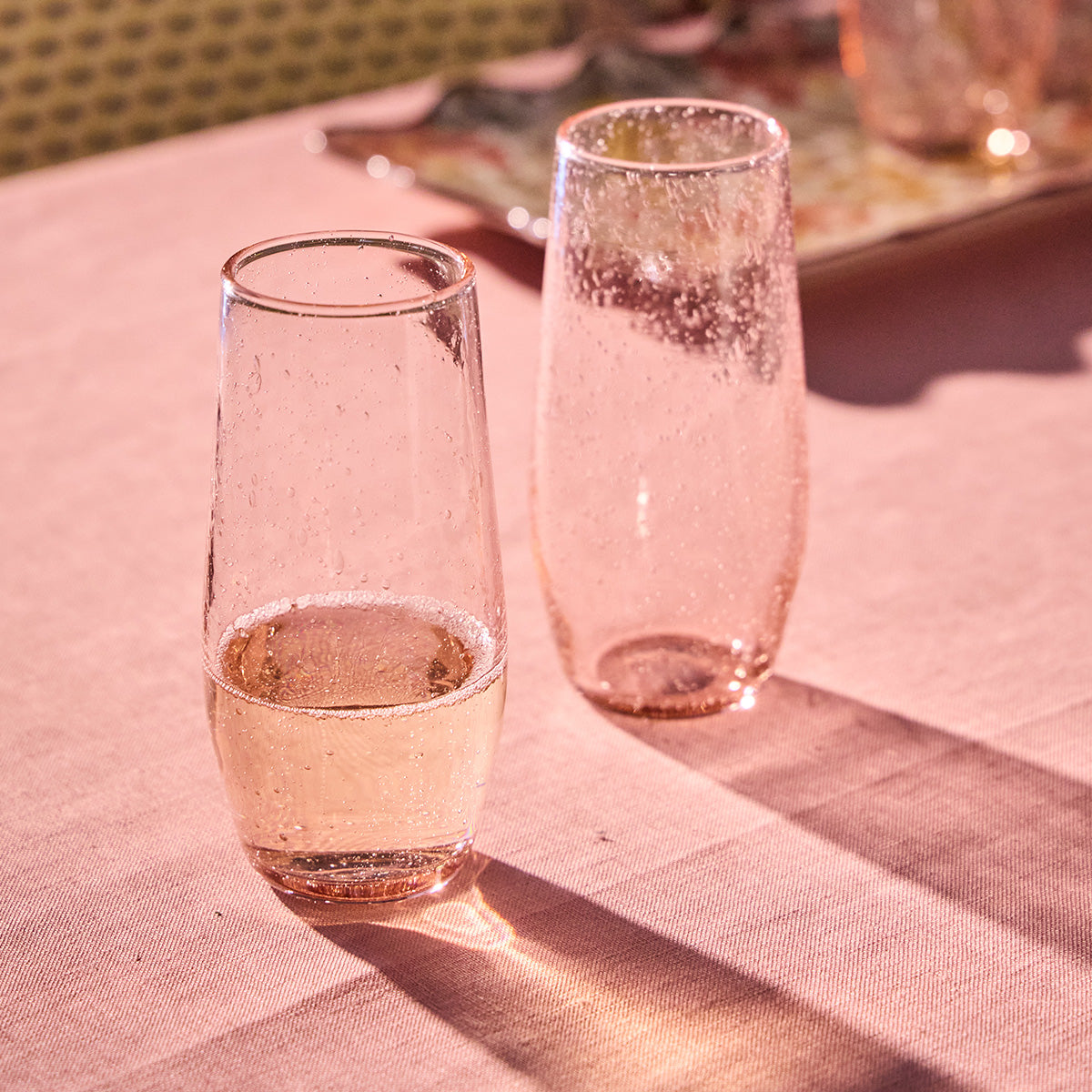 Provence Stemless Flute in Blush