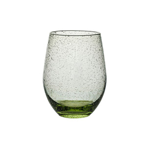 Provence Stemless Wine Glass in Basil