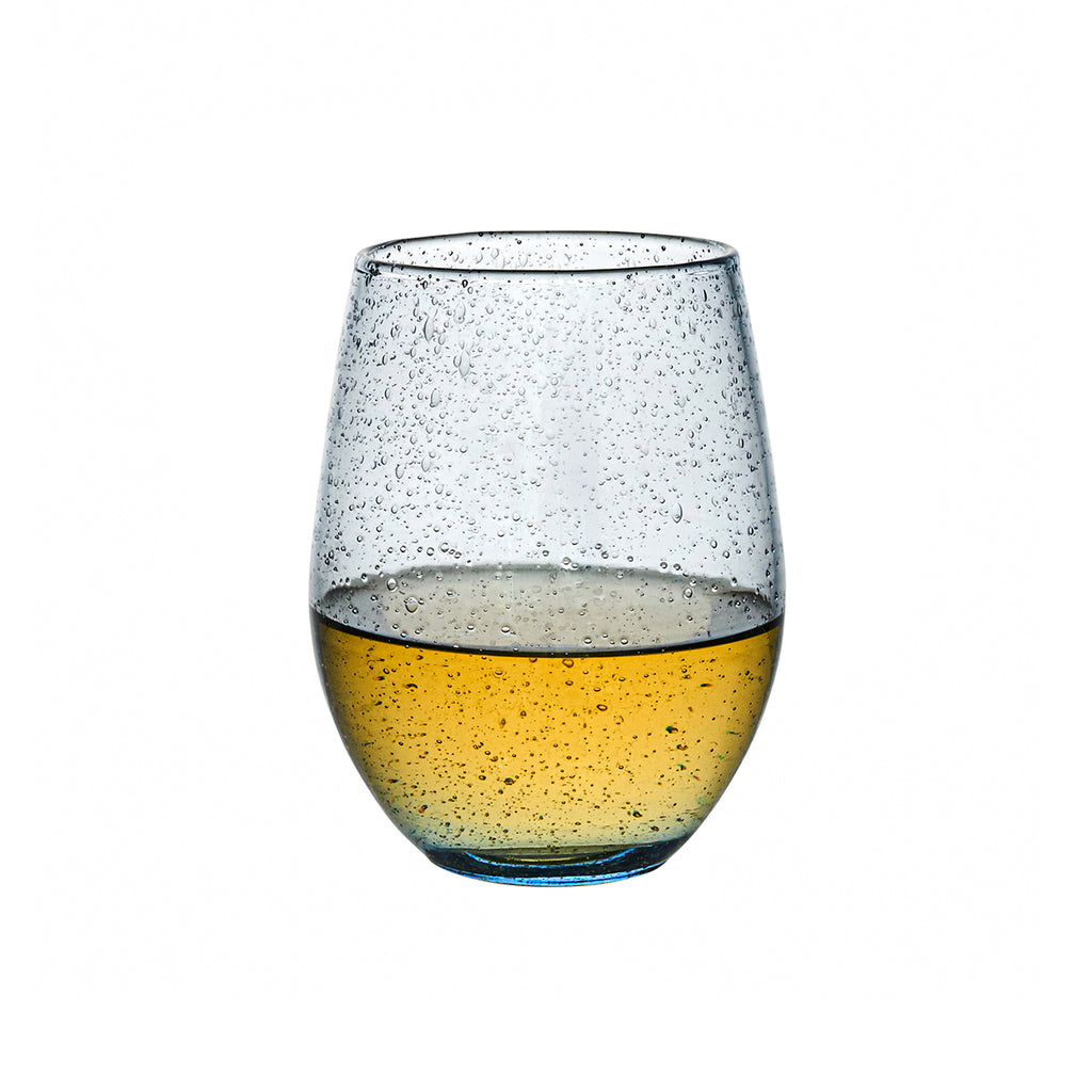 Provence Stemless Wine Glass in Chambray