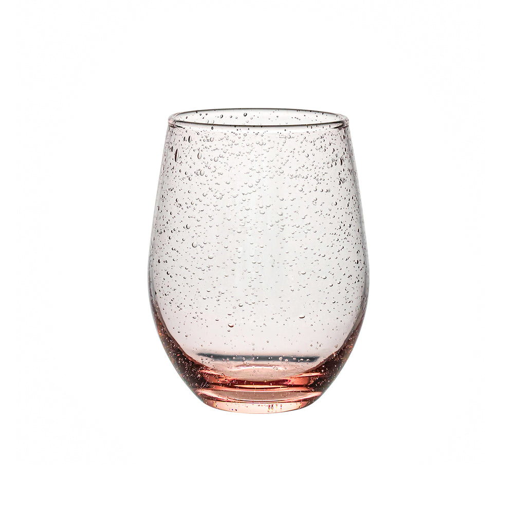 Provence Stemless Wine Glass in Blush
