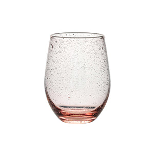 Provence Stemless Wine Glass in Blush
