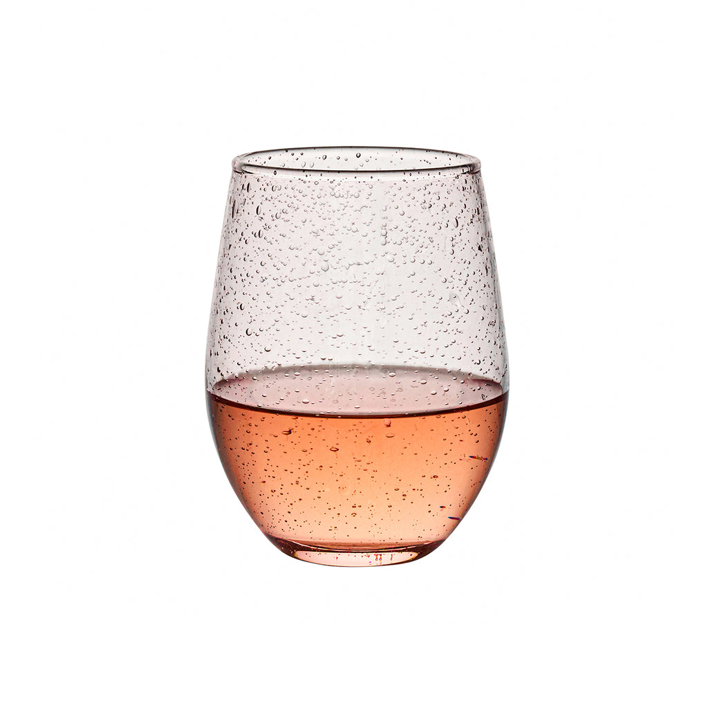 Provence Stemless Wine Glass in Blush