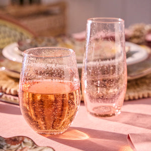 Provence Stemless Wine Glass in Blush