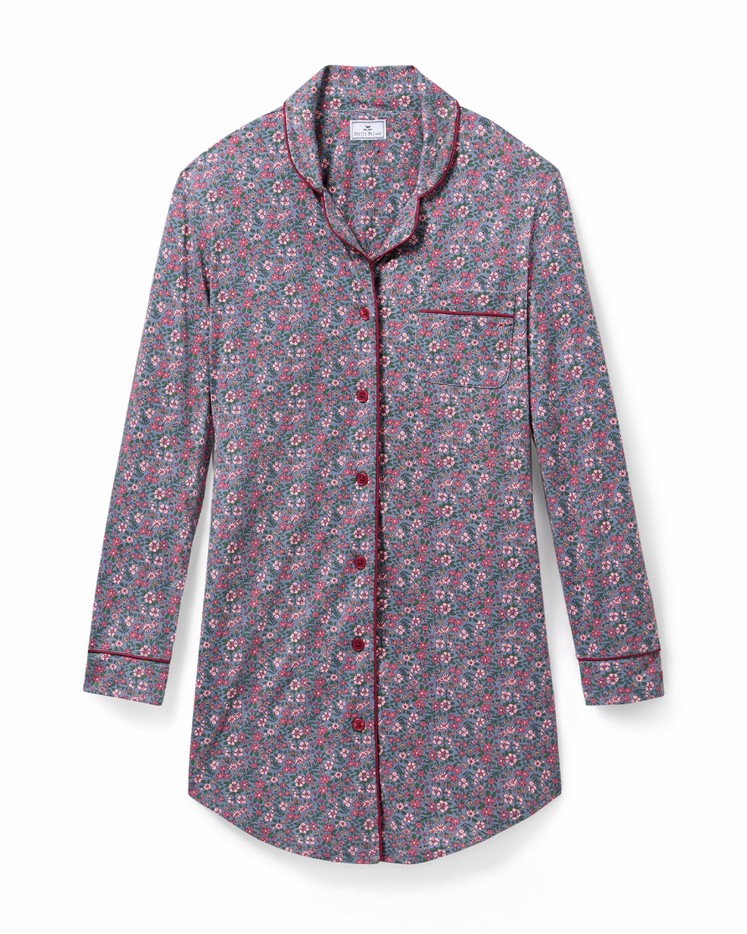 Women’s Pima Nightshirt in Fleurs de Saison