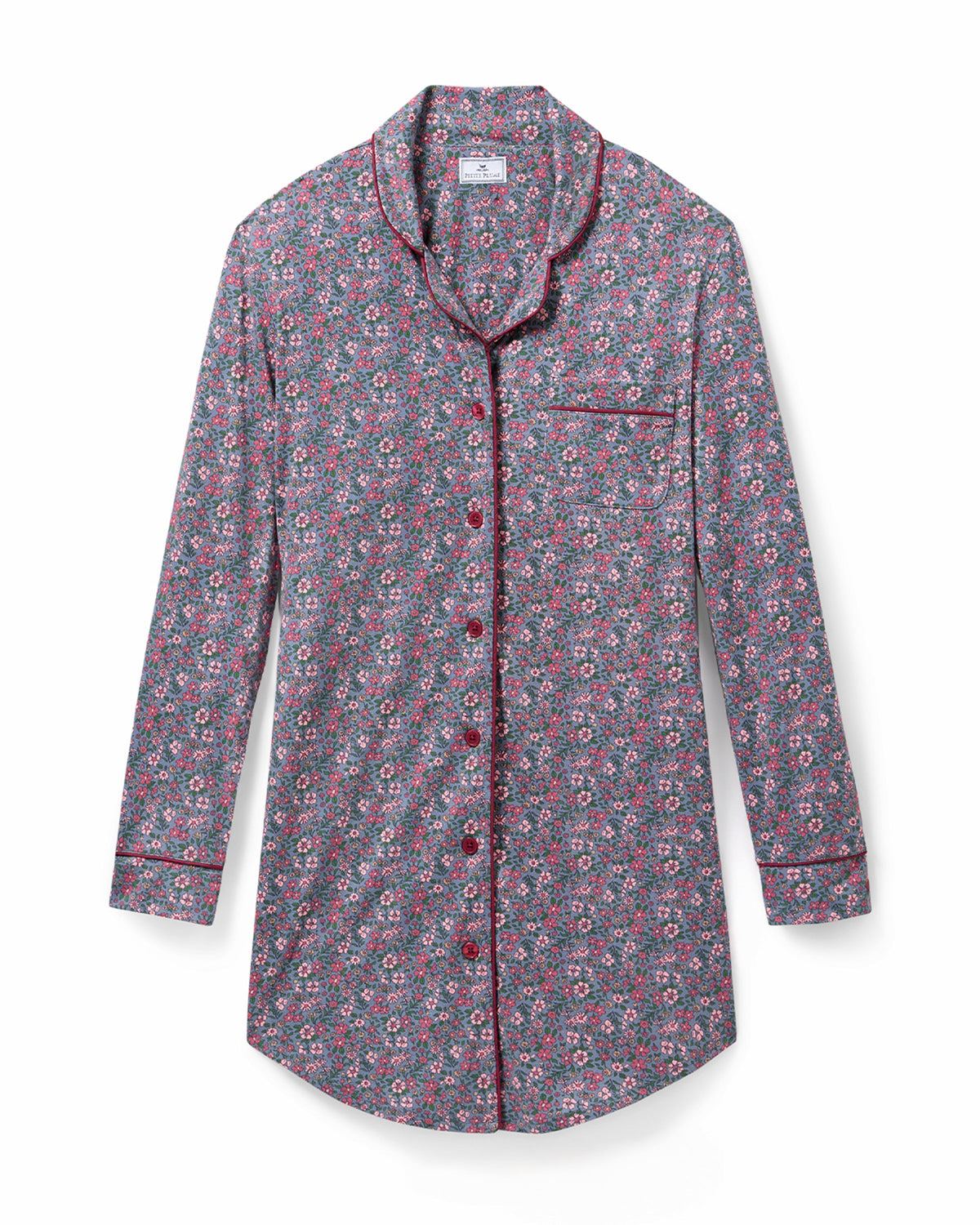 Women’s Pima Nightshirt in Fleurs de Saison