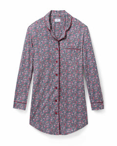 Women’s Pima Nightshirt in Fleurs de Saison