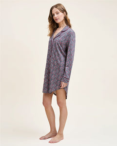 Women’s Pima Nightshirt in Fleurs de Saison