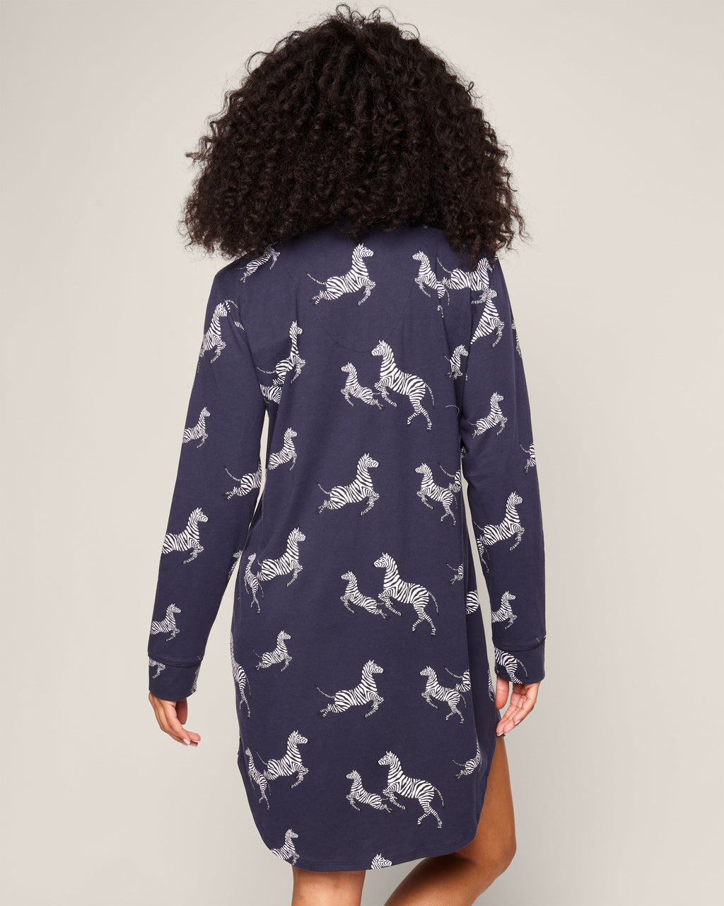 Women’s Pima Nightshirt in Zèbre de Nuit
