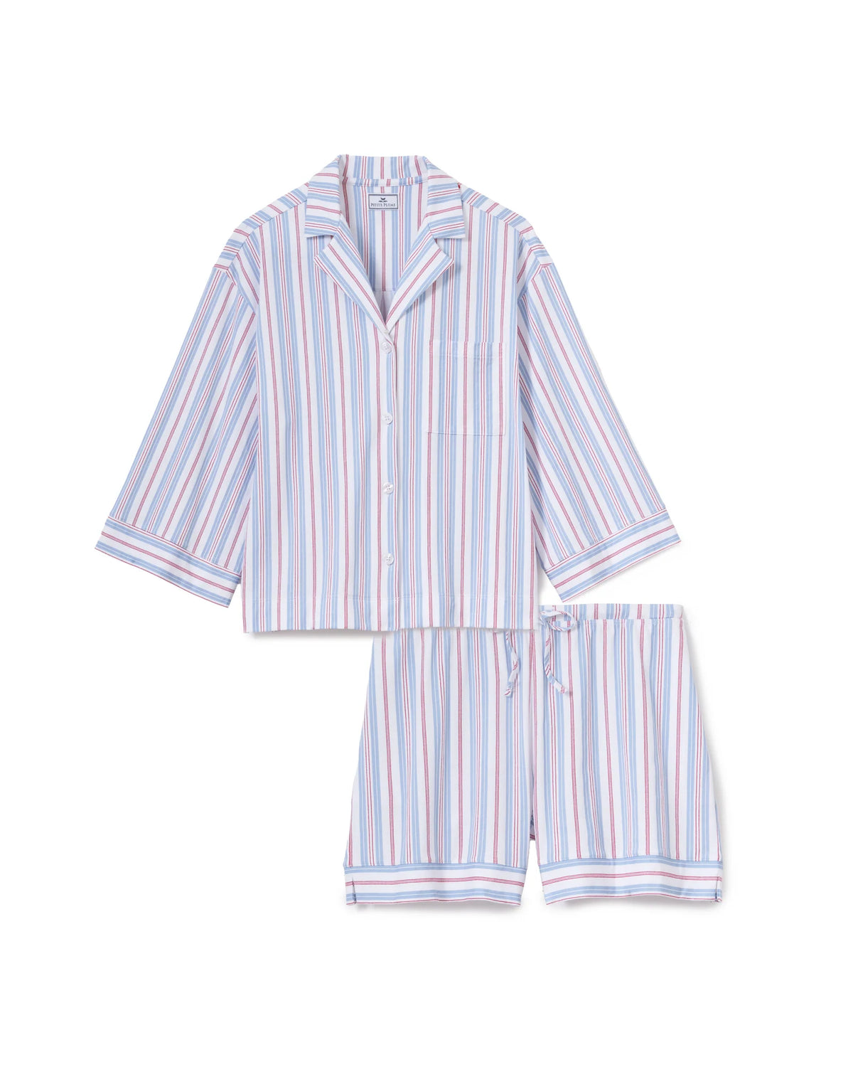 The Olivia Pima Short Set in Vintage French Stripes