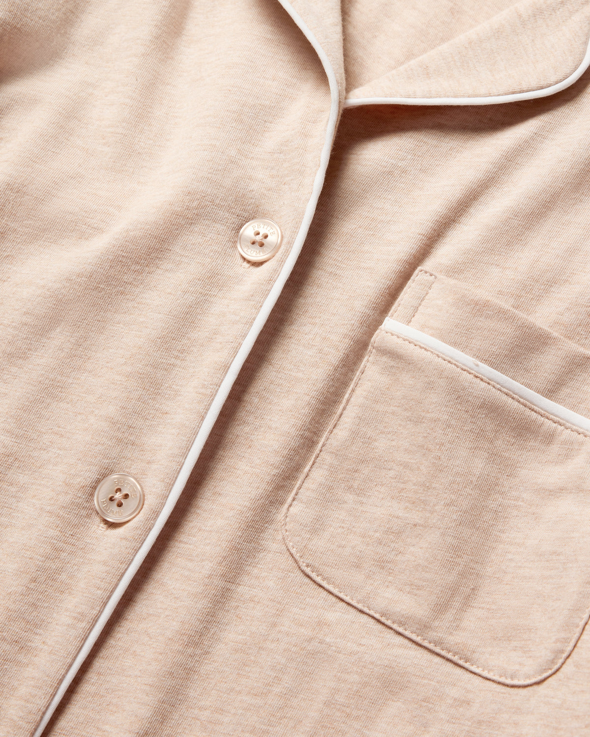 Women’s Pima Pajama Set in Camel