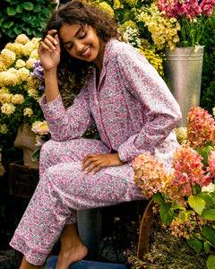 Women’s Pima Pajama Set in Fleurs de Rose