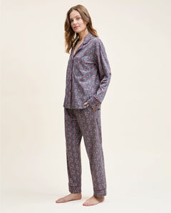 Women’s Pima Pajama Set in Fleurs de Saison