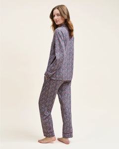 Women’s Pima Pajama Set in Fleurs de Saison
