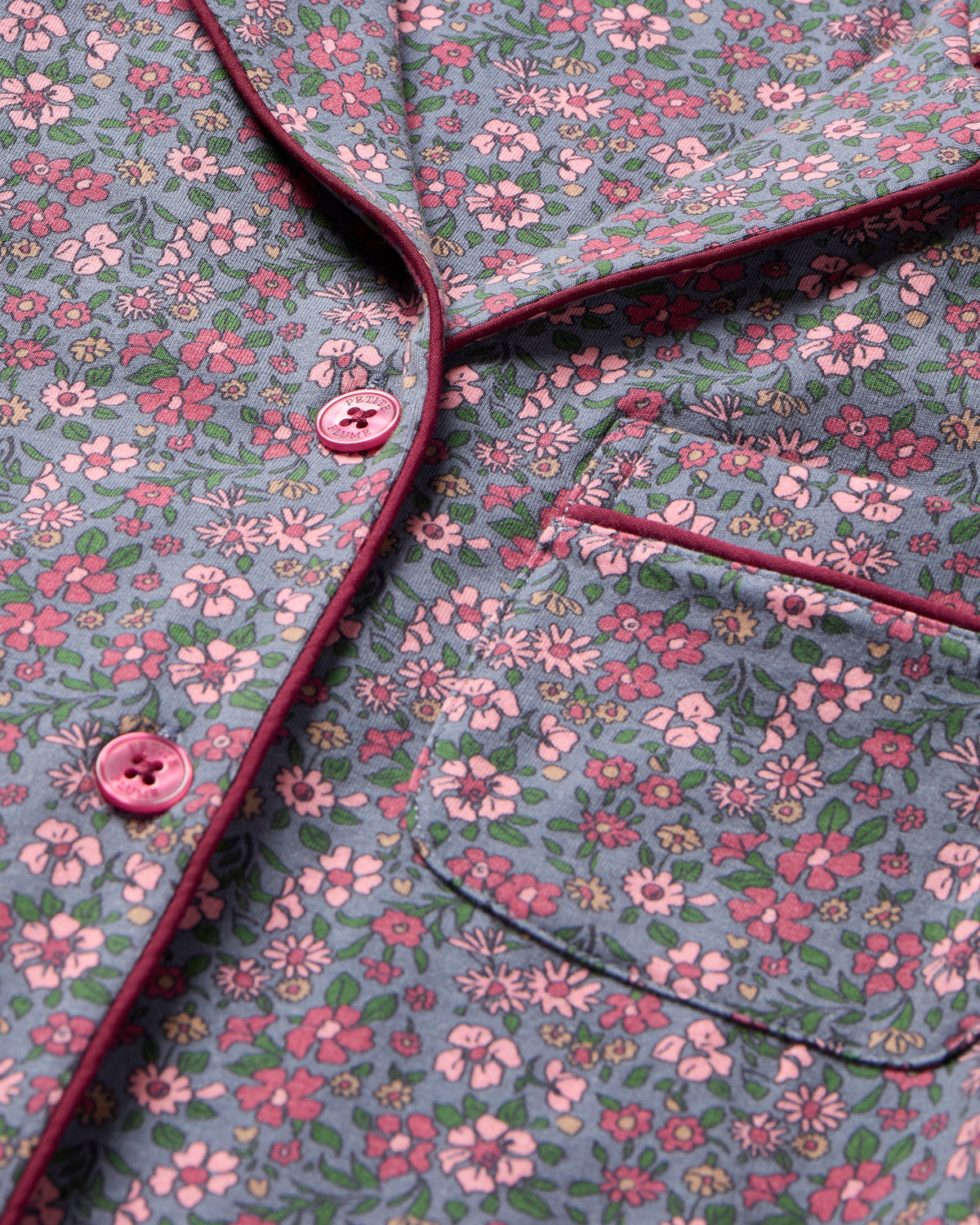 Women’s Pima Pajama Set in Fleurs de Saison