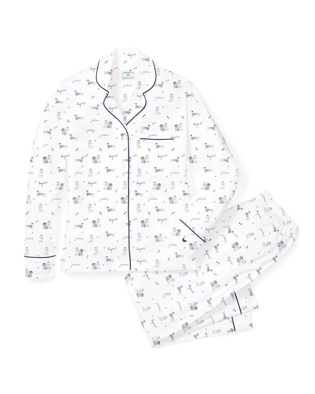 Women’s Pima Pajama Set in Le Woof
