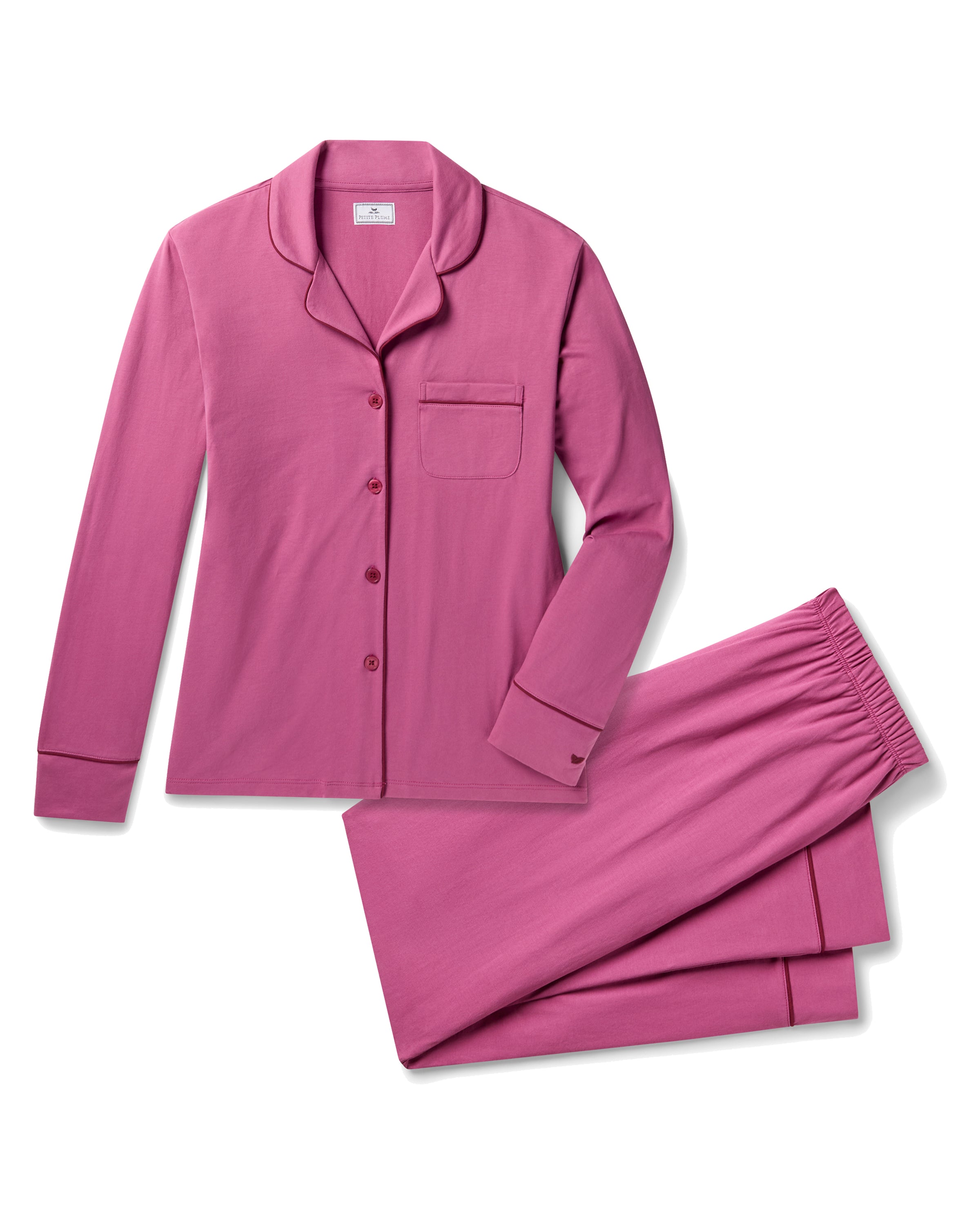Women’s Pima Pajama Set in Rosewood