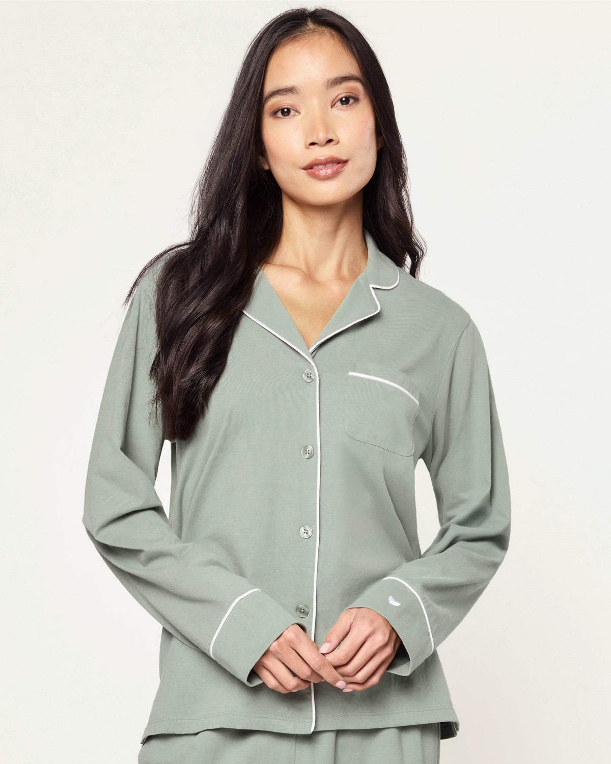Women’s Pima Pajama Set in Sage