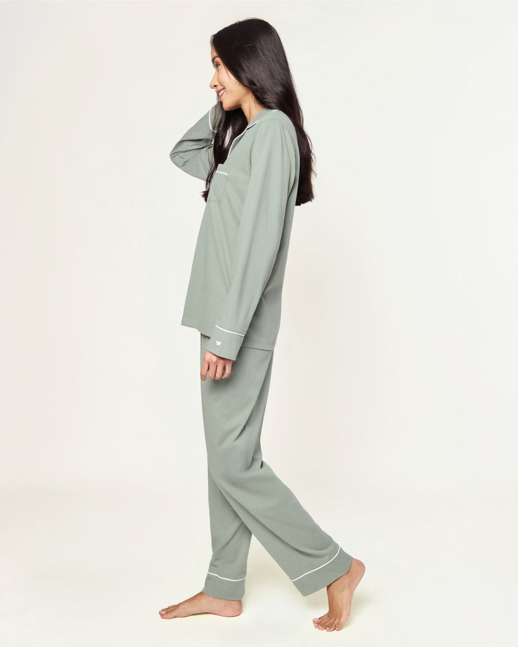 Women’s Pima Pajama Set in Sage