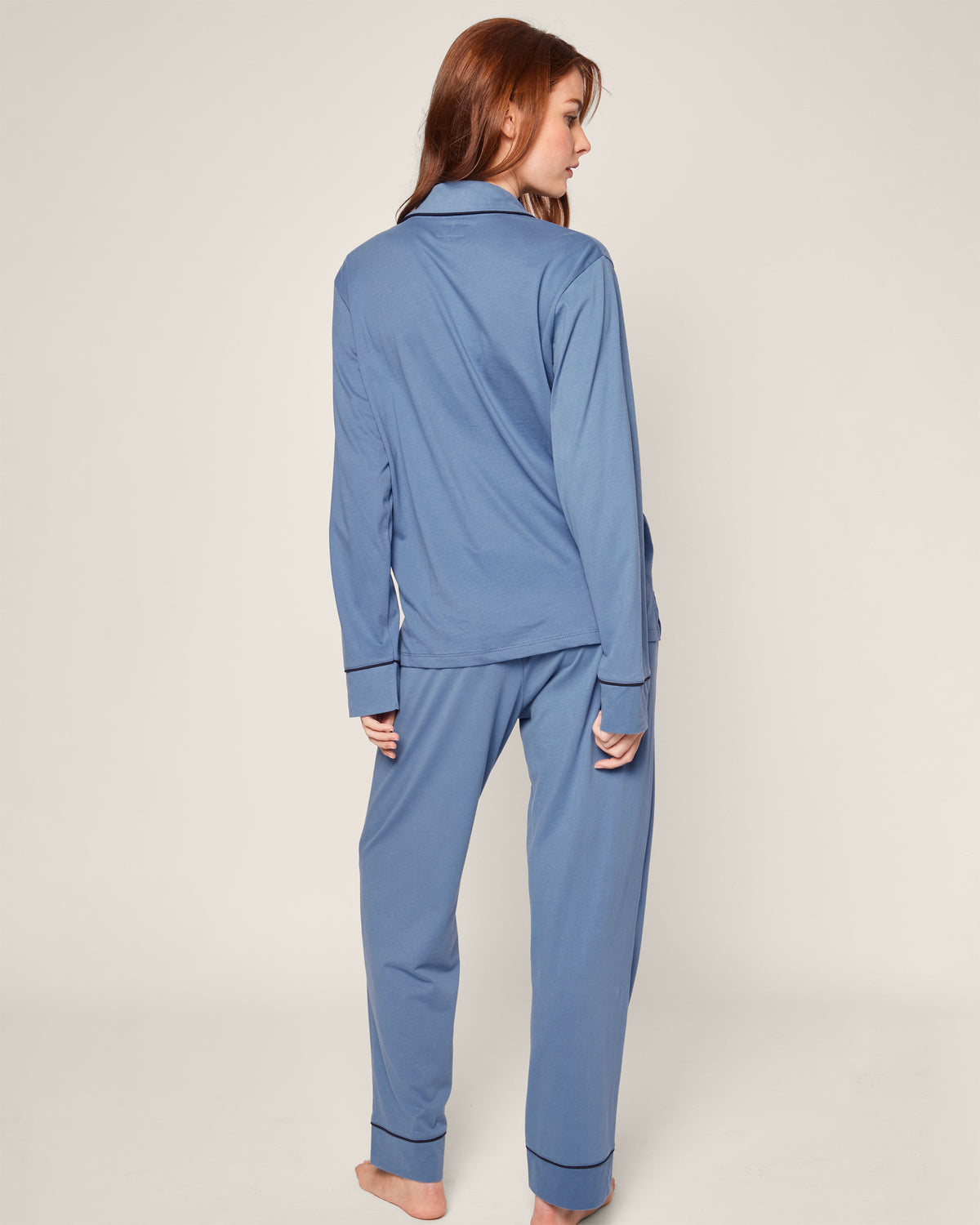 Women’s Pima Pajama Set in Mystique Blue