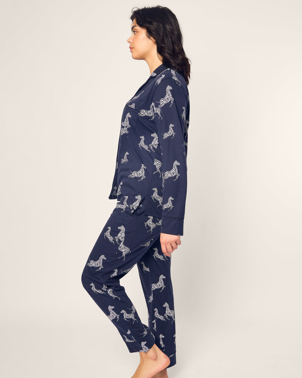 Women’s Pima Pajama Set in Zèbre de Nuit