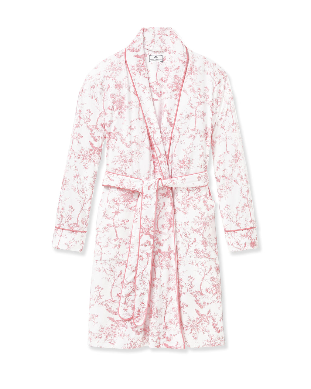 Women's Pima Robe in Pink Timeless Toile