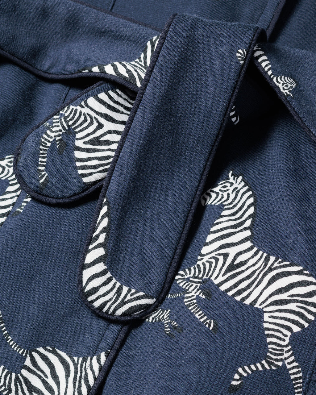 Women’s Pima Robe in Zèbre de Nuit