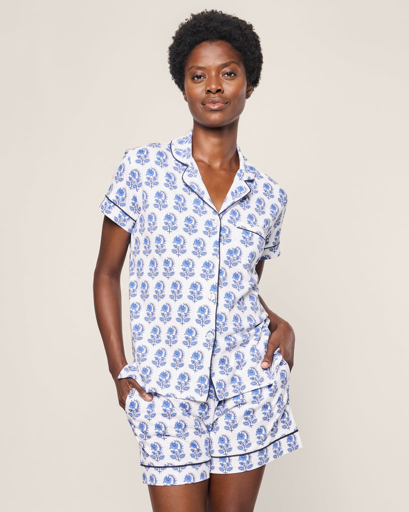 Petite Plume Short Pajama Set Cotton Petite Plume Short Sleeve