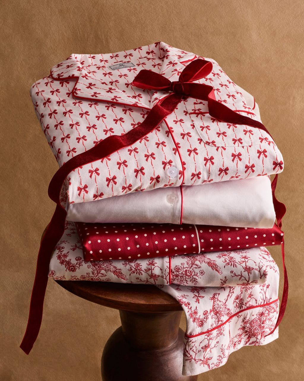 Women’s Pima Short Set in Blissful Bows