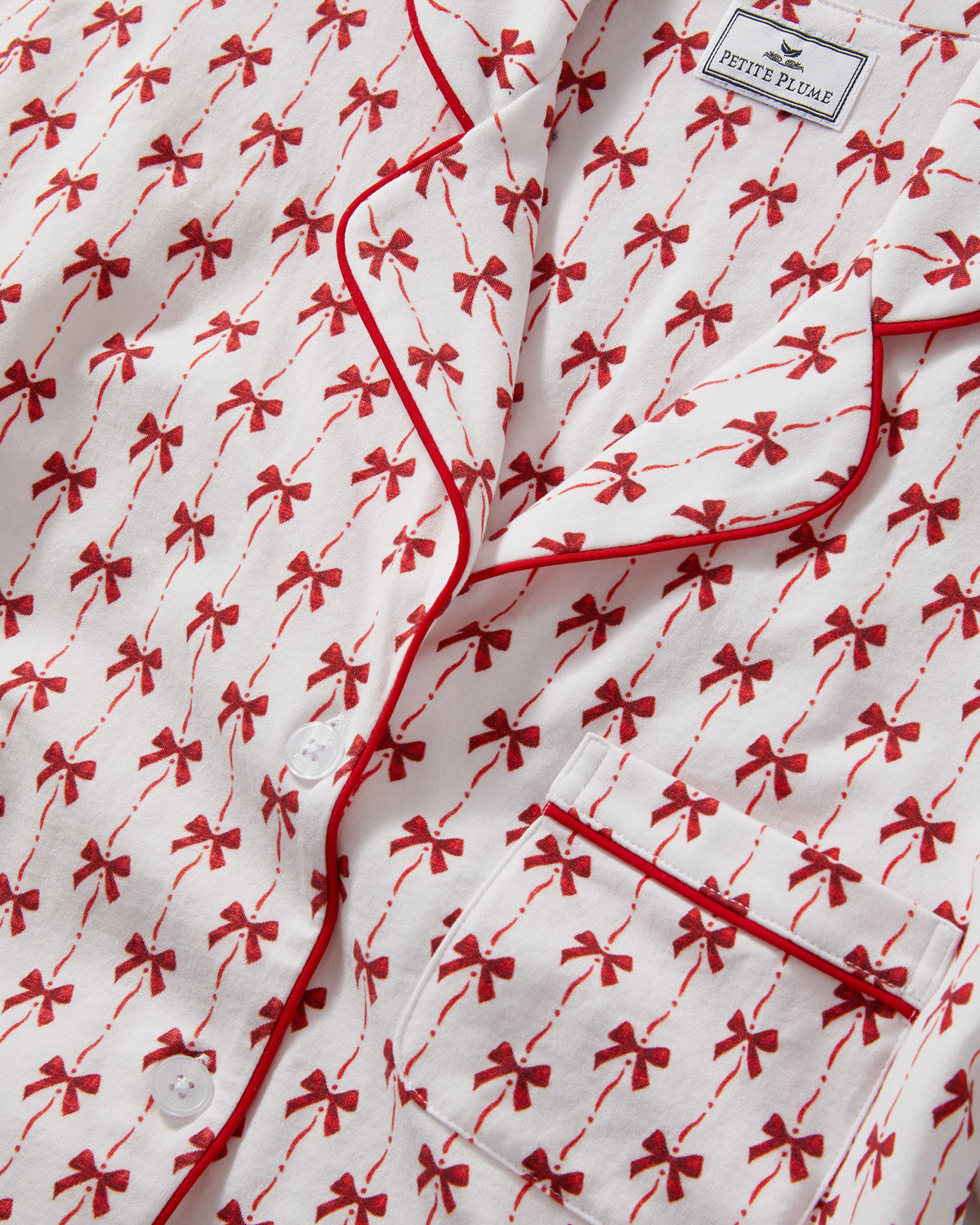 Women’s Pima Short Set in Blissful Bows