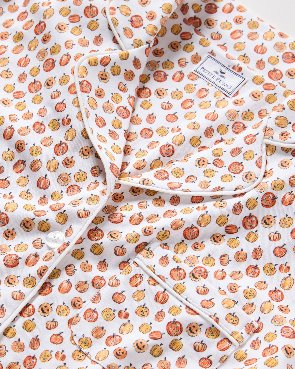 Women’s Pima Short Sleeve Short Set in Pumpkin Patch