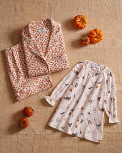 Women’s Pima Short Sleeve Short Set in Pumpkin Patch