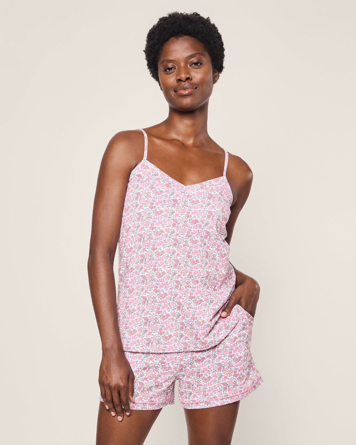 Women’s Pima Sylvie Short Set in Fleurs de Rose