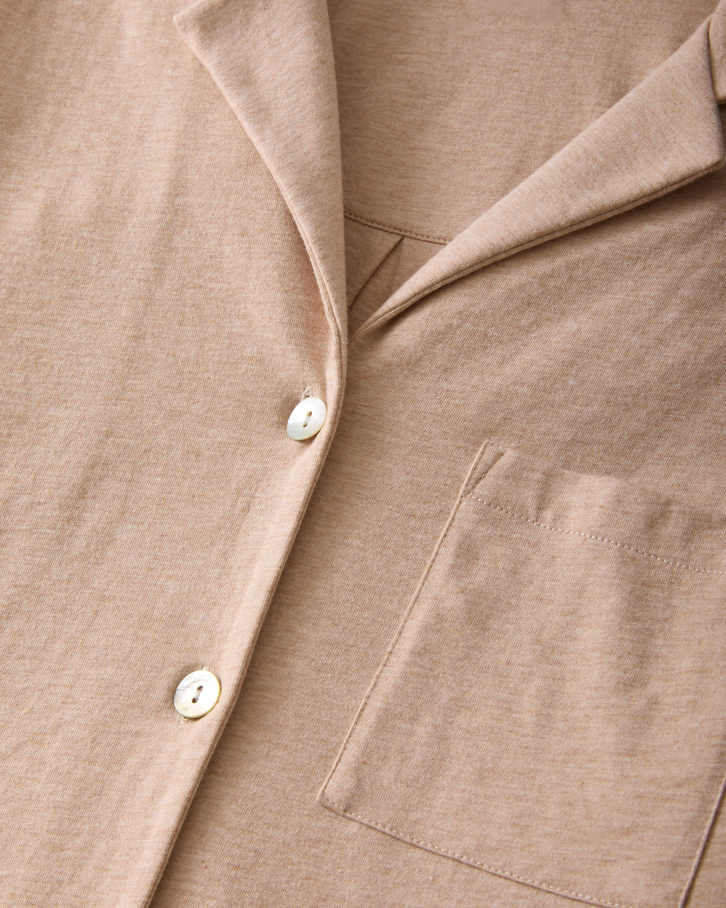 The Olivia Wide Leg Pima Pajama Set in Camel