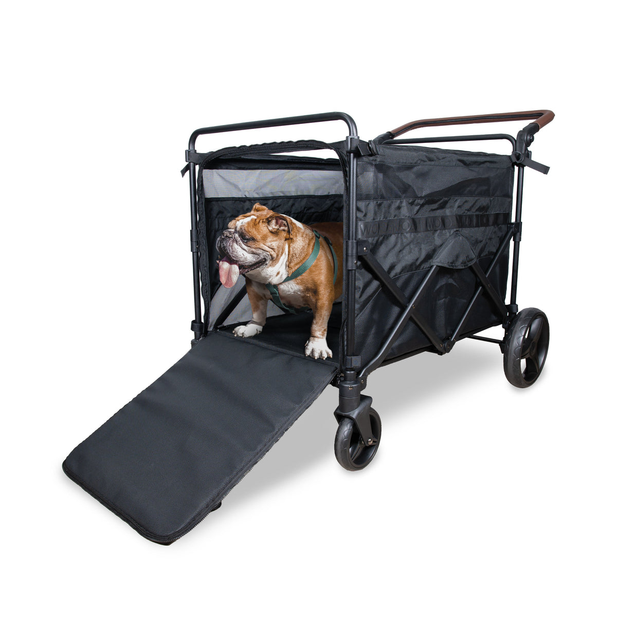 WonderFold PXL Large Pet Stroller Wagon in Black