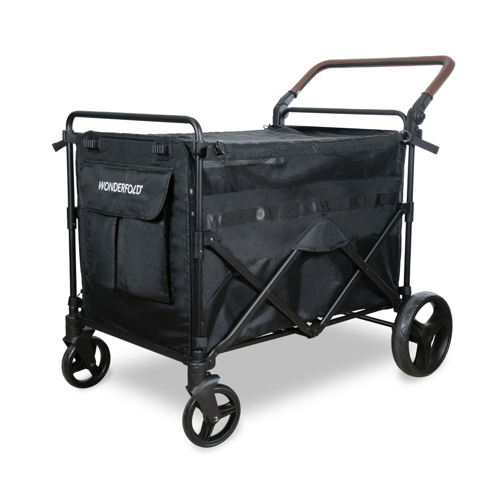 WonderFold PXL Large Pet Stroller Wagon in Black