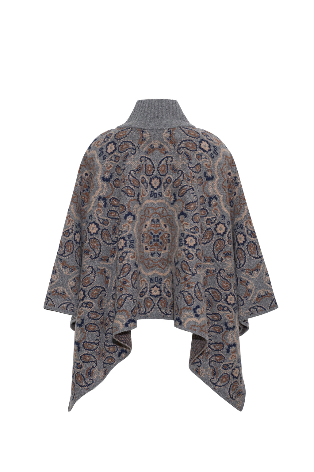 Pagoda Cape in Bandana Heather Grey