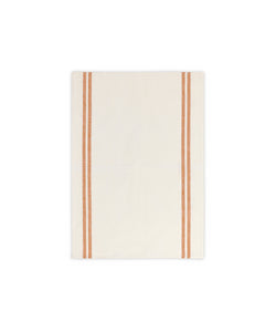 Rebecca Udall Pair of Striped Linen Tea Towels, Burnt Orange, Cut Out