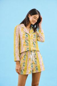 The PJ set in Floral Marble Mix.