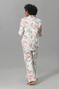 Luca Pajama Set in Del Tesoro Coral