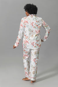 Luca Pajama Set in Del Tesoro Coral