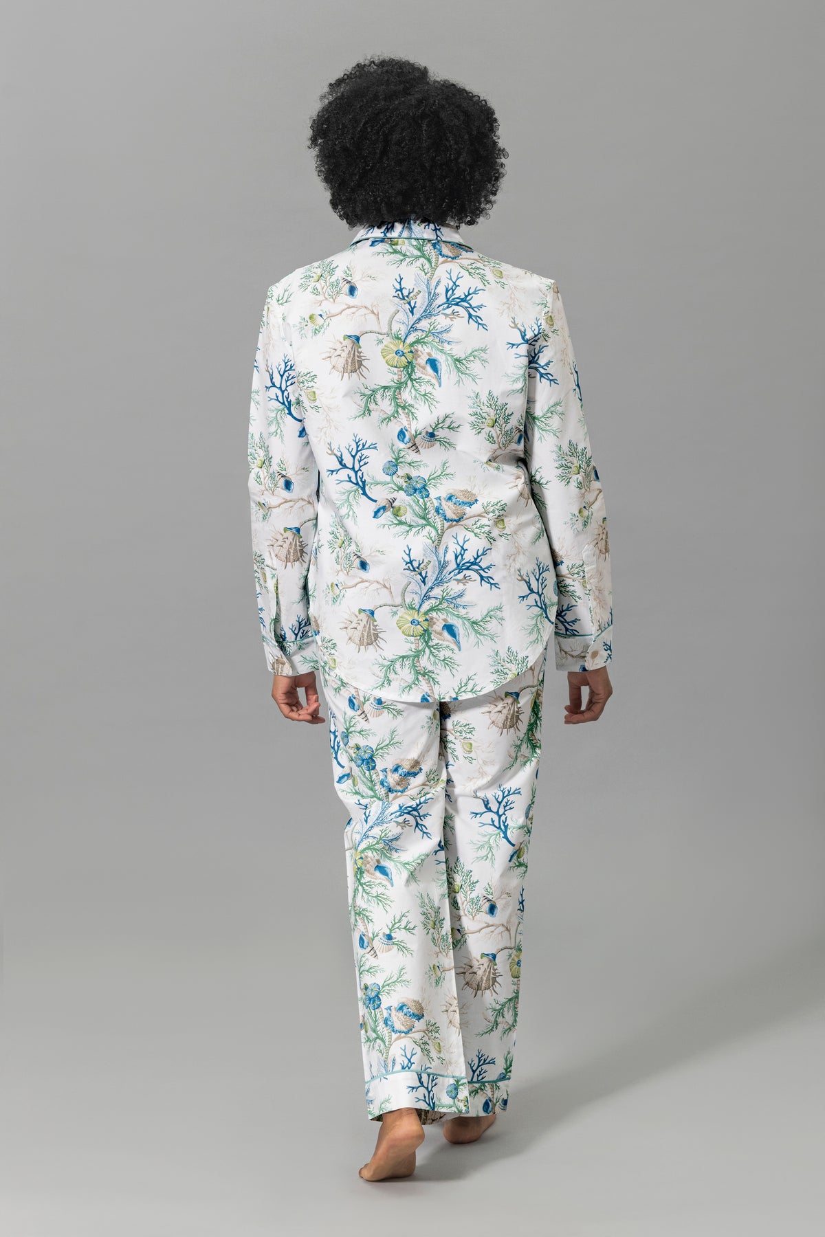 Luca Pajama Set in Del Tesoro Sea