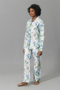 Luca Pajama Set in Del Tesoro Sea
