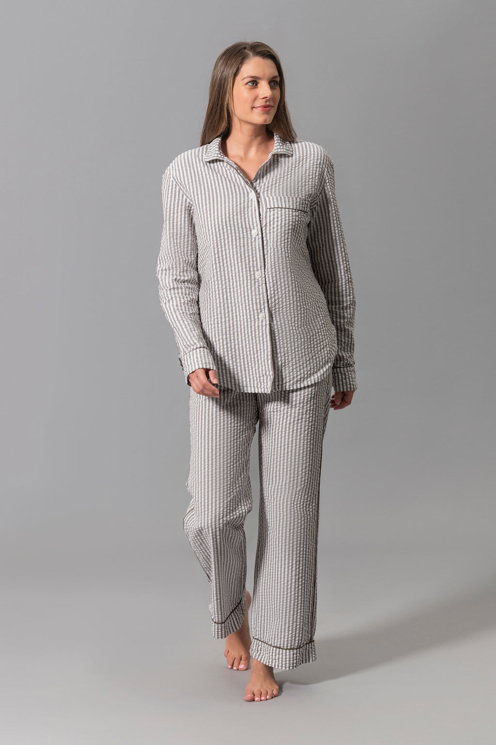 Matteo Pajama Set in Bark