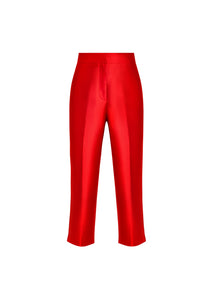 Palau Cigarette Pant in Merlot Red