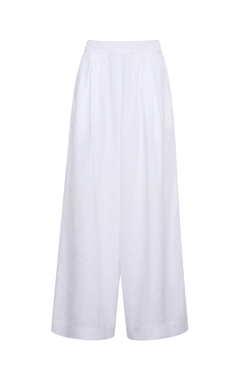 Palazzo Pant in White