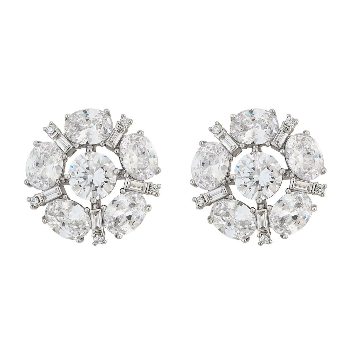 Paley Stud in White Gold